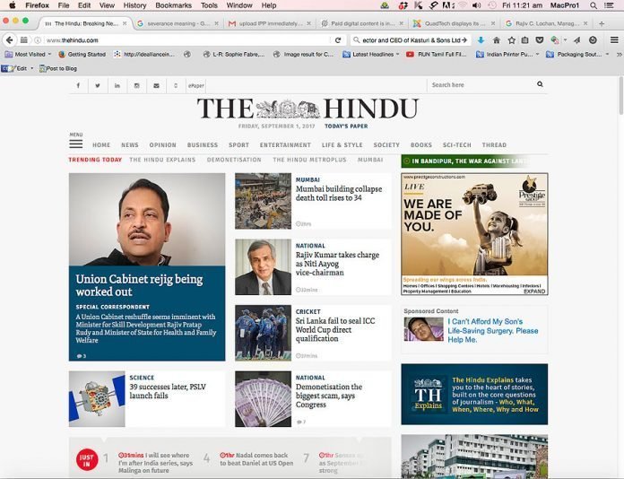 Paid digital content is in the cards at The Hindu