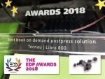 Tecnau Libra 800 named the best book-on-demand solution Tecnau’s Libra 800 has won a European Digital Press Association (EDP) Award 2018 in the category finishing/enhancement