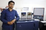 G7 Expert Aniket Rane of Maximus installs Konica Minolta 6501 digital press Aniket Rane with the Konica Minolta C2060 digital press installed at Maximus in Shah & Nahar in Lower Parel in Mumbai. Photo IPP