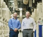 Faster, more precise and sustainable – Kodak Flexcel NX Ultra at IGT Hector Elias and Rob Anderson of IGT standing between the Tresu and Gallus flexo presses – each press has more than 20 print units. Photo IGT