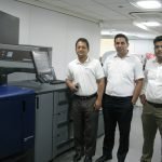 Konica Minolta shows JetVarnish 3DS and C83hc together JetVarnish