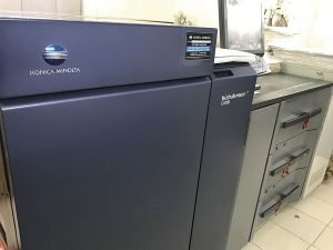 Konica Minolta bizhub c1080 digital production press.