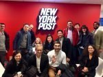 WAN IFRA Study tour — 7-11 October, NYC & Washington, D.C. 2018 Study Tour participants after the Newsroom Tour of NY Post