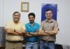 Offset technology under one roof BS Shesh, vice president of supply chain, Prasada, general manager of supply chain, and Puneet Razdan, general manager of HT Media at the HT Media plant in Greater Noida. Photo IPP