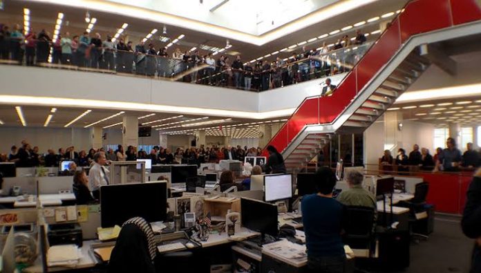 The New York Times newsroom