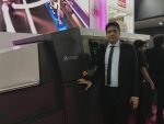 A successful Pamex 2020 for Monotech TP Jain of Monotech Systems along side Scodix Ultra digital enhancement press at Pamex 2020. Photo IPP