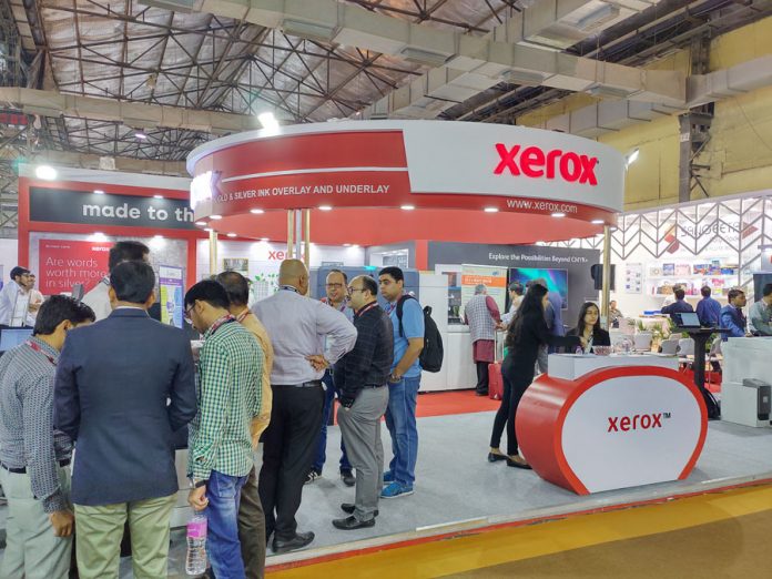 Xerox India stall at Pamex 2020. Photo IPP