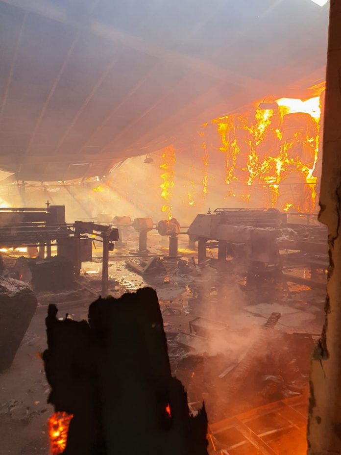 Fire at Thomson Press India warehouse