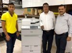 Sonal Xerox opens 10th branch with Canon imagePRESS C165 The Sonal Xerox team with the new Canon C165 digital press at its new branch in Ahmedabad