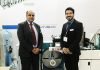 Labelexpo/Brand Print India 2020 postponed Ranesh Bajaj, director of Vinsak and Tilak Raj from the Marketing and Communications department of the company at Labelexpo India 2018.