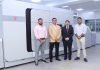 Replika installs Canon VarioPrint i300 inkjet press L to R Sanandan Seth, director Replika Bhuvnesh Seth, managing director, Replika Press, Puneet Datta, senior director, Canon India and Vikaran Seth, director, Replika Press Photo Canon India