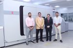Replika installs Canon VarioPrint i300 inkjet press L to R Sanandan Seth, director Replika Bhuvnesh Seth, managing director, Replika Press, Puneet Datta, senior director, Canon India and Vikaran Seth, director, Replika Press Photo Canon India