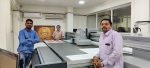 Samarth Digital installs Pixeljet UV Hybrid inket with varnish Samarth Digital's director SK Bhavsar with the new Monotech Pixeljet UV hybrid inkjet printer Photo Monotech Systems