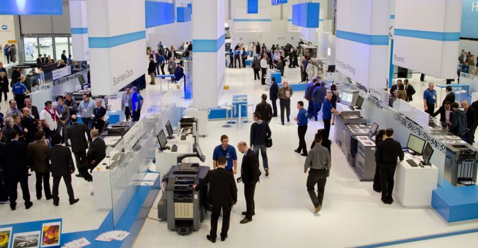 Konica Minolta stand at drupa 2016 Photo konicaminolta.eu