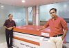 DuPont participates in virtual drupa – 20 to 24 April 2021 Bakul Darji and Ankit Darji with Dupont 2000 ECLF exposure system
