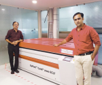 DuPont participates in virtual drupa – 20 to 24 April 2021 Bakul Darji and Ankit Darji with Dupont 2000 ECLF exposure system