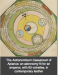 Inlibris at the Abu Dhabi International Book Fair – 23 to 29 May 2021. The Astronomicum Caesareum of Apianus: an astronomy fit for an emperor, with 60 volvelles, in contemporary leather Photo and all rights Inlibris Vienna