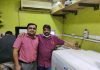 Goregaon’s Kataria Enterprises installs Canon imagePress C910 L to R – Krunal Jivani of Canon India and Prakash Suthar of Kataria Enterprises with the imagePRESS C910