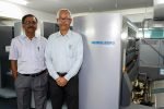 Assam Jatiya Bidyalay installs new Heidelberg Speedmaster CS 92 L to R – Dr Narayan Sharma and Mr. Dilip Kumar Dutta Choudhary with the Speedmaster CS 92 4-colour press at Assam Jaitya Bidyalay Photo Heidelberg India