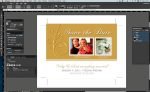 Color-Logic enables digital variable metallic data printing using Adobe InDesign Color-Logic variable data metallic digital printing being used on a wedding invitation
