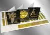 Color-Logic offers 55 different gold options to digital presses Samples of Color-Logic metallic golds
