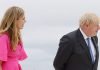 How print could help in Partygate Boris Johnson and Carrie Symonds, in welcoming mode cropped image from Wikkicommons/Partygate