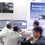 The second day of Printpack India 2022 at Greater Noida Live demonstration of customers' files on Prinect in the cloud at the Heidelberg stand at Printpack