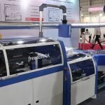 Welbound’s BindLine 5000 – automated perfect binding line The Freedom 8-clamp binder a part of Welbound’s BindLine 5000 – automated perfect binding line at Printpack India