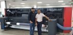 Caterpillar Signs installs first Efi VUTEk FabriVU 340i+ at Ahmedabad Efi