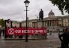Look back at…July 2022 Caption: Protesters put a banner on an underground station in Central London. Photo: Nessan Cleary