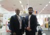 Fujifilm Sericol India at ScreenTex India 2022 Lasantha Peiris, director commercial at Fujifilm Sericol India (Left), and Aditya Mishra, head- Public relations & Marcom (Right) at Screentex India. Photo: IPP
