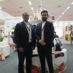 Fujifilm Sericol India at ScreenTex India 2022 Lasantha Peiris, director commercial at Fujifilm Sericol India (Left), and Aditya Mishra, head- Public relations & Marcom (Right) at Screentex India. Photo: IPP