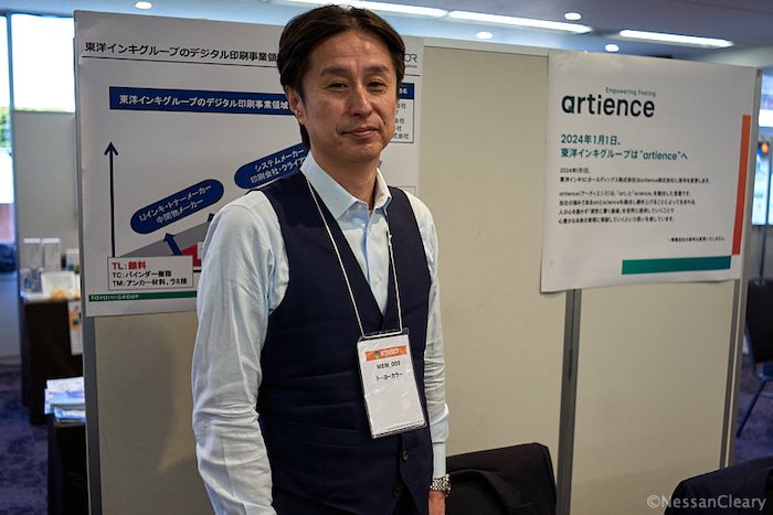 Kazuya Yamashita, general manager of Toyo Color Photo Nessan Cleary