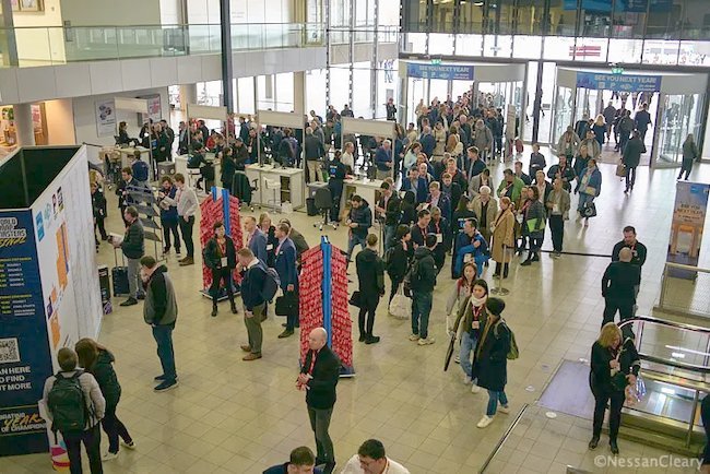 Visitors stream into Fespa 2024 as the show opens Photo Nessan Cleary