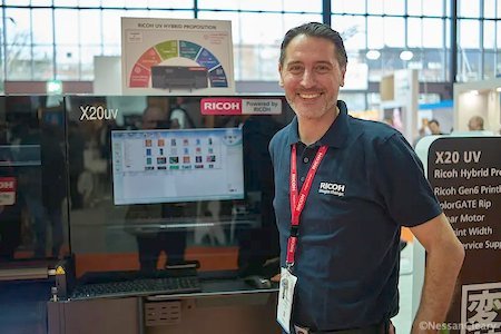 Angelo Mandelli, Senior Product & Business Development Manager for Ricoh Europe’s large format business Photo Nessan Cleary