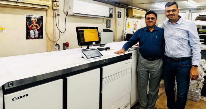Supplied and installed by Canon India, the Canon imagePRESS V1000, now running flexibly among other machines at A to Z Digital’s production facility, has leveraged the company’s overall efficiency in print quality and productivity.