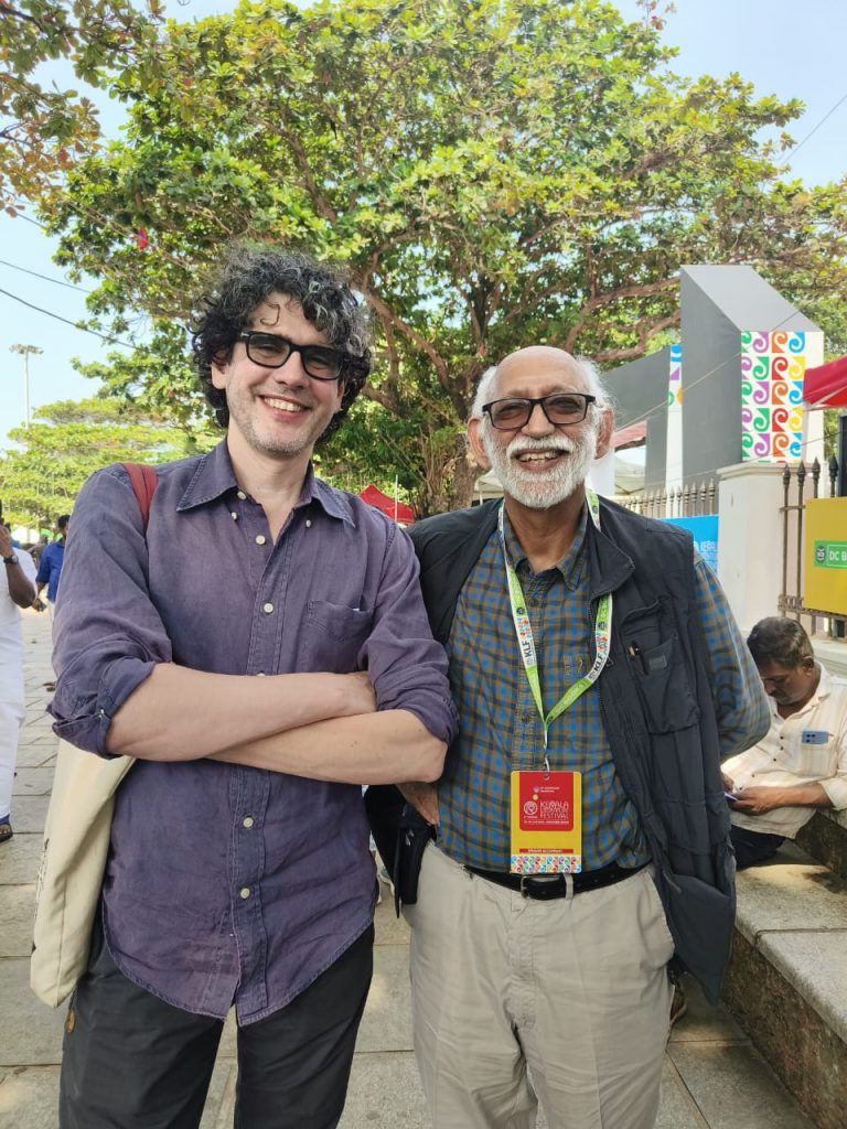 (L-R): Dan Morrison and Naresh Khanna, editor - Indian Printer and Publisher at the Kerala Literature Festival
