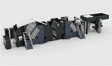 HP has announced this T500M HD mono inkjet press for the book market. Photo HP