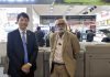 Interview of Ricoh president Koji Miyao at Printpack25 in Greater Noida L–R Ricoh president Koji Miyao with Naresh Khanna at the Monotech India stand at Printpack25 in Greater Noida Photo IPP