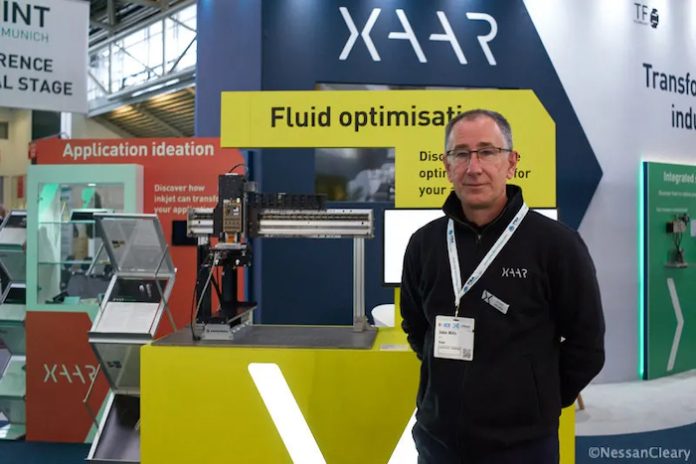 Xaar's CEO John Mills at InPrint 2022 Photo Nessan Cleary