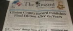 154-year-old newspaper shuts shop in US The oldest newspaper in Clinton County, Pennsylvania, US officially ceased publication on 31 December 2025.