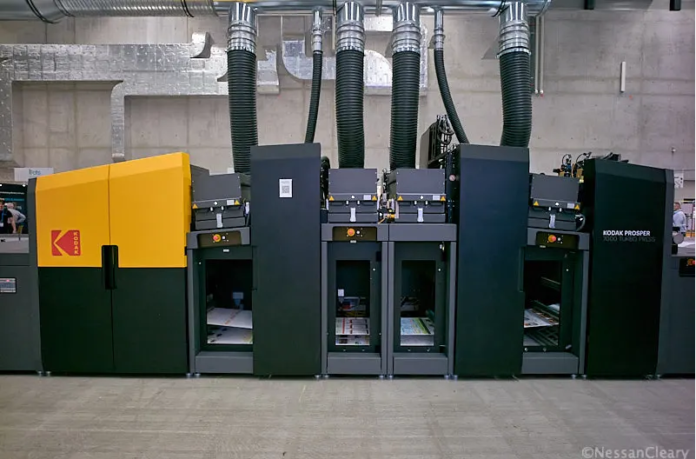 Kodak showed off its Prosper 7000 Turbo at HID 2025.