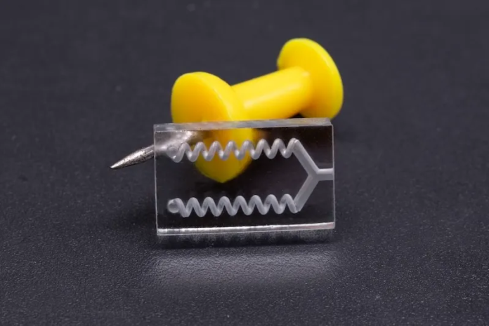 The new BMF Clear is said to be an optically transparent photopolymer resin with more than 90% light transmittance.