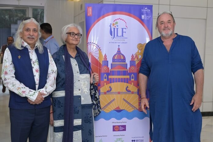 Sanjoy K Roy, Namita Gokhale & William Dalrymple JLF
