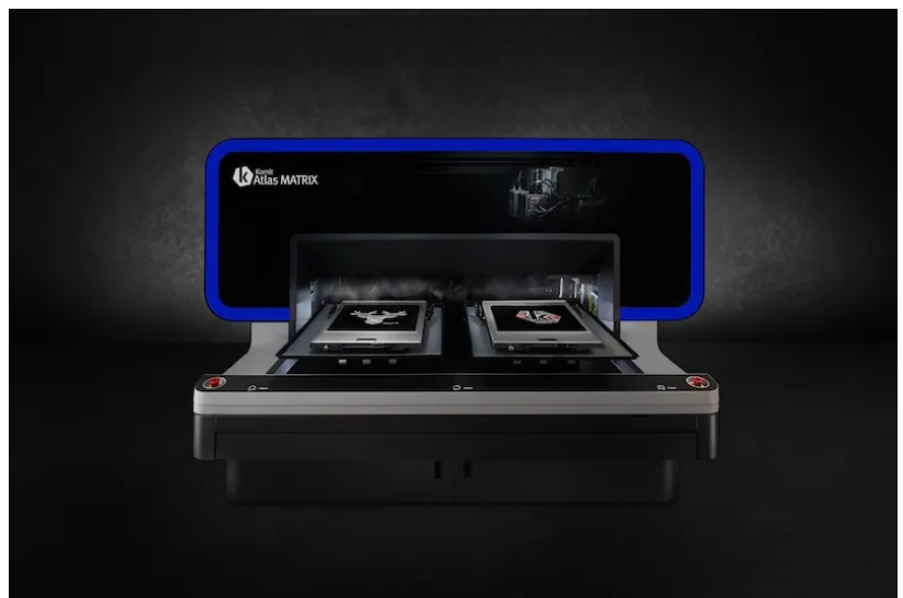 The Kornit Atlas Matrix is a DtG printer that can handle both cotton and polyester.