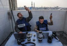 2026 Wan-Ifra Golden Pen of Freedom to Gaza photo and video journalists Golden