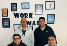 Kridwinn installs 100 digital solutions in 2 years Jimit Mittal, Dinesh Thakur, Tarun Sharma and DC Sharma, founders of Kridwinn Innovations