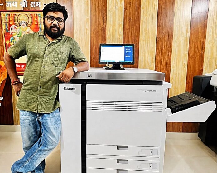 Mr. Yogesh Pal with Canon imagePRESS V770 canon