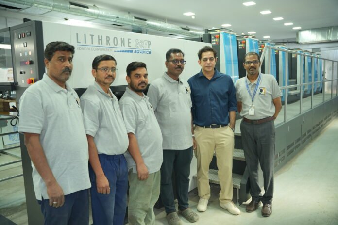 Komori Team Quarterfold Printabilities with the Komori press